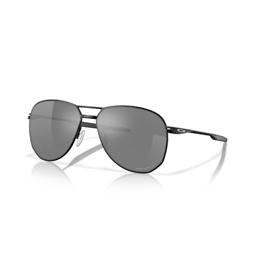 Lunettes de soleil ovales polarisées Contrail - Hommes - Noir satiné