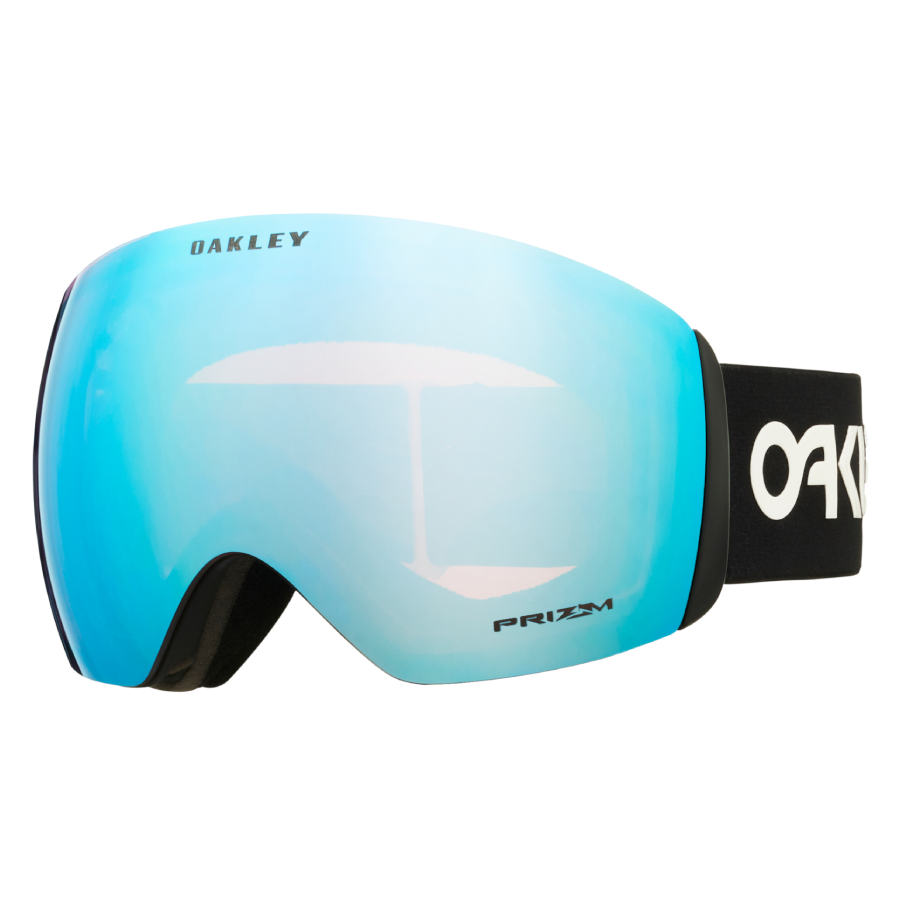 Flight Deck Factory Pilot Snow Goggles Prizm Snow Sapphire Iridium Lenses, Factory Pilot Black Strap - Large