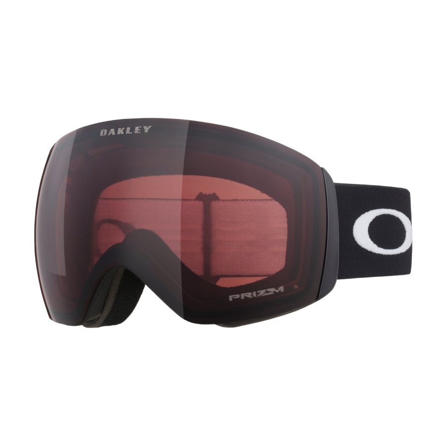 Flight Deck Snow Goggles Prizm Snow Garnet Lenses, Matte Black Strap - Large