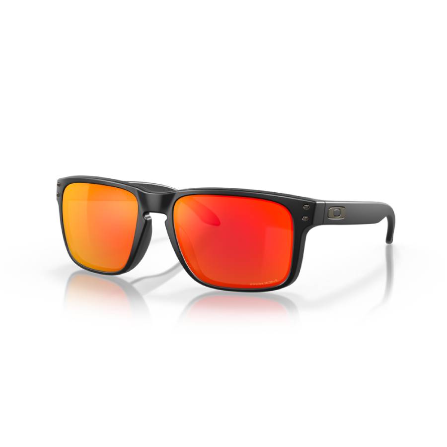 Lunettes de soleil carrées Holbrook - Hommes - Noir mat