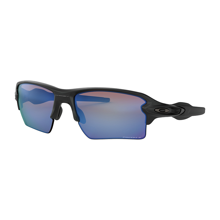 Men's Flak 2.0 XL Sunglasses - Black with Prizm Deep Water Polarized Lenses