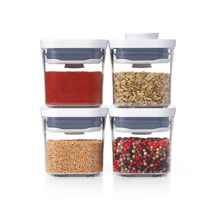 Jeu de 4 contenants carré mini Pop 2.0