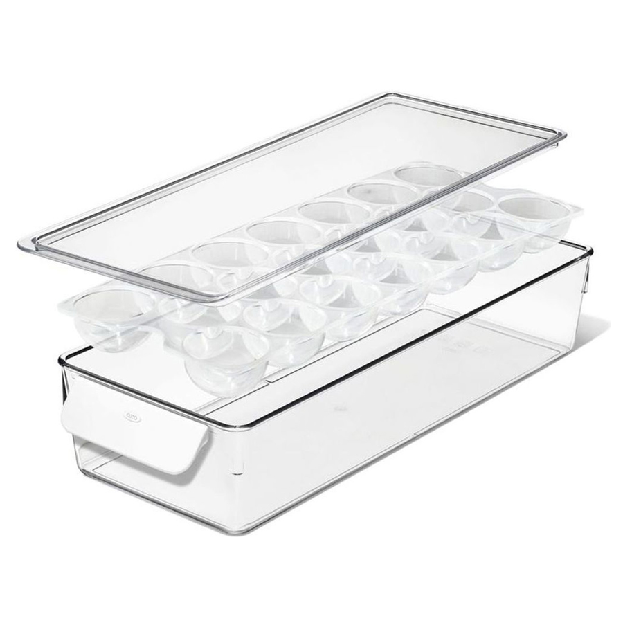 Fridge Egg Bin with Removable Tray and Lid