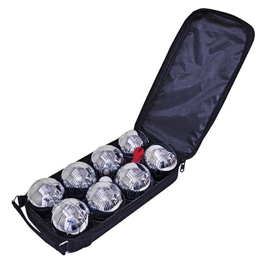 Set de pétanque d'exterieur avec boules de pétanque et étui