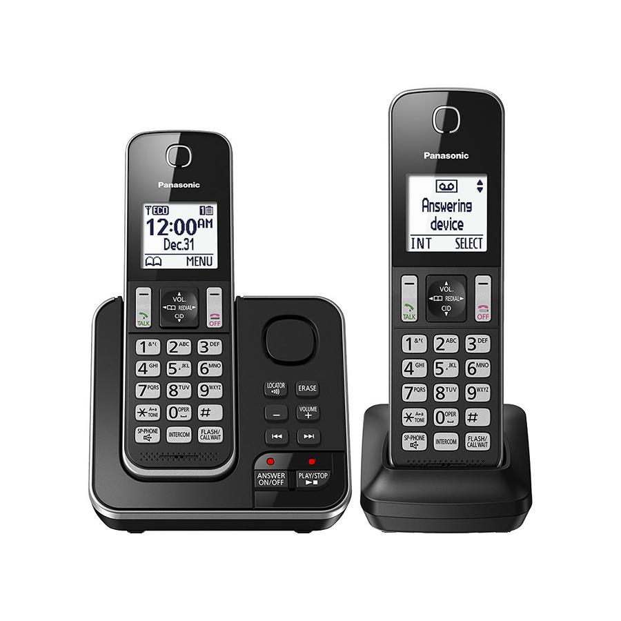 Cordless Phone with 2 Handsets & Answering Machine