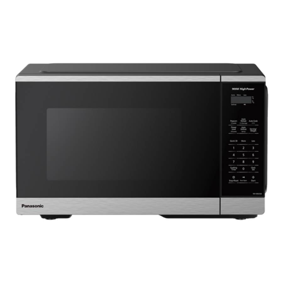 Mid-Size Genius 900W Microwave Oven with Child Lock - Stainless Steel