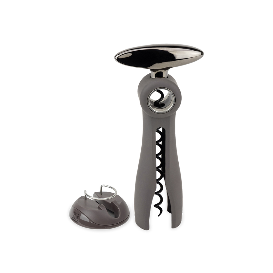 Tire-bouchon à vis sans fin avec coupe-capsule Salma - Basalte