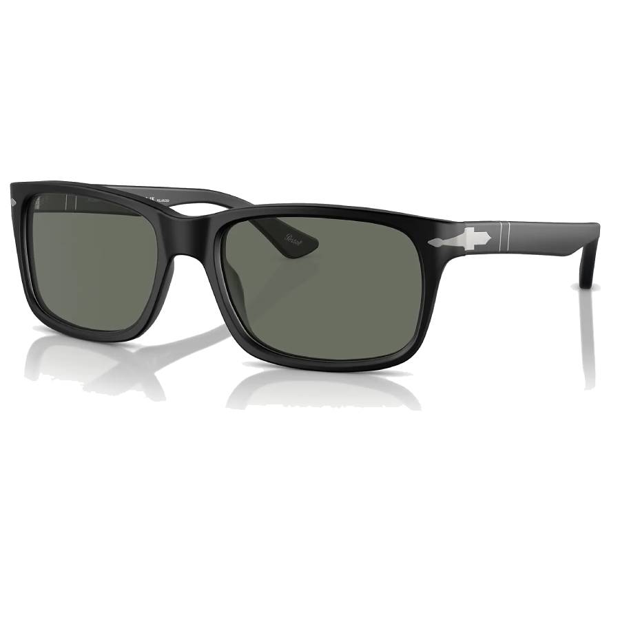Rectangle Polarized Sunglasses - Men - Black