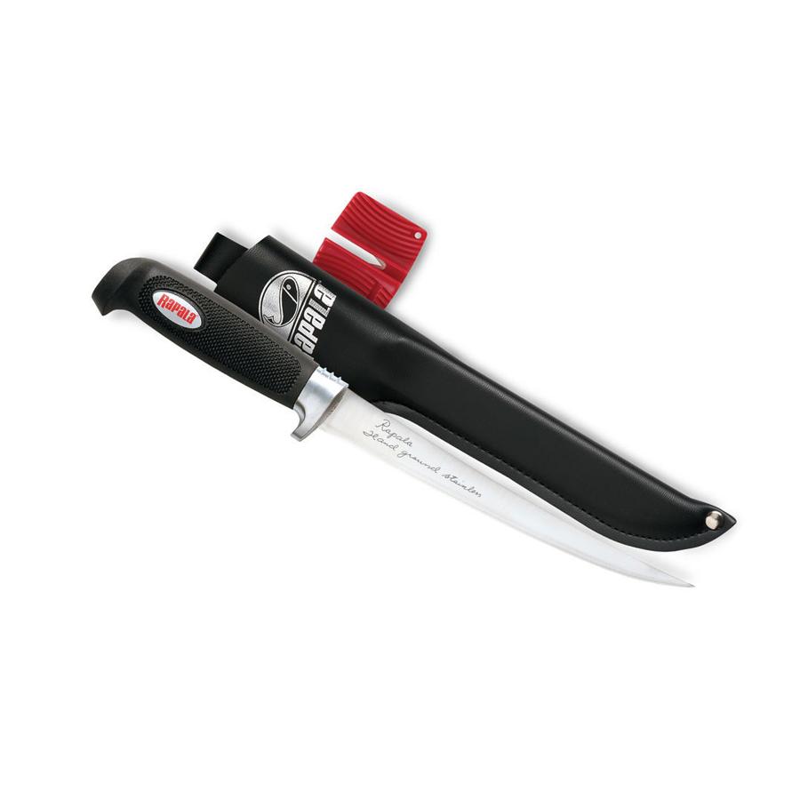 Soft Grip Fillet & Single Stage Sharpener & Sheath - 6 inch
