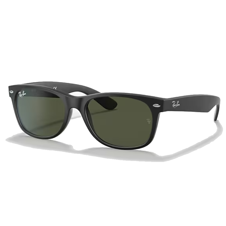 Wayfarer Classic Sunglasses - Unisex - Black / Green
