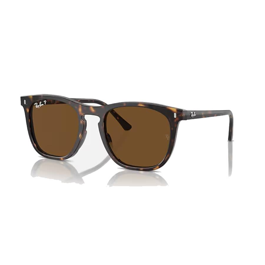 Lunettes de soleil carrées - Unisexe - Havane