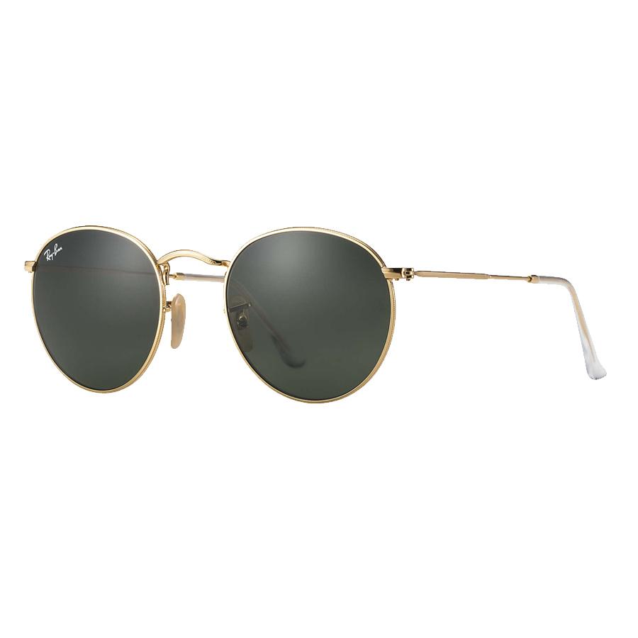 Round Metal Sunglasses - Men - Gold