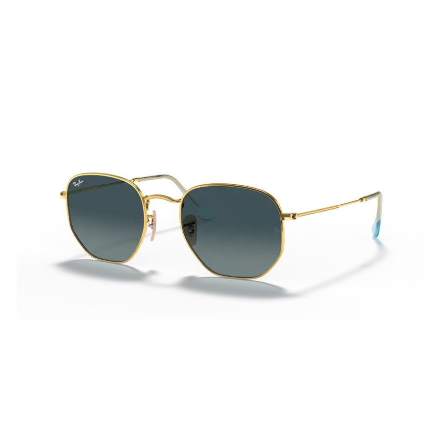 Lunettes de soleil irrégulières Hexagonale - Unisexe - Or