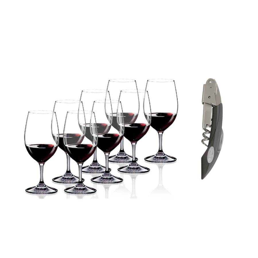 Ensemble de 8 verres à vin Overture Magnum avec tire-bouchon