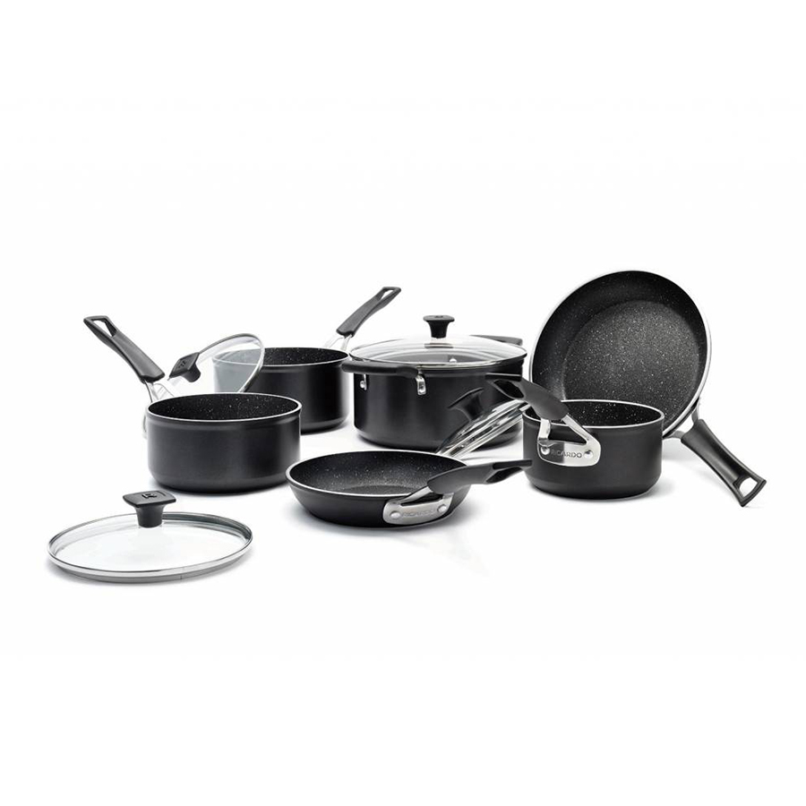 The Rock 10-Piece Non-stick Aluminum Forged Cookware Set