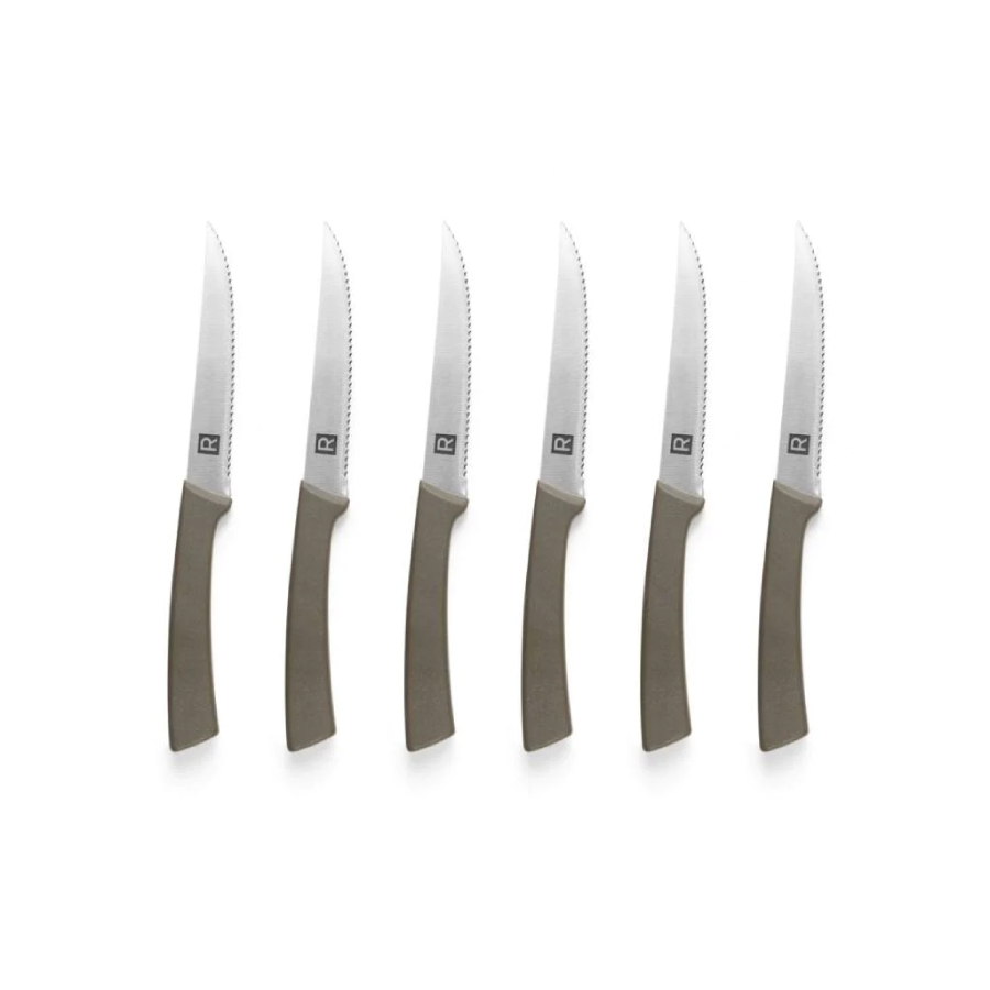 Set de 6 - Couteau à steak en acier inoxydable 4.5" (11 cm)