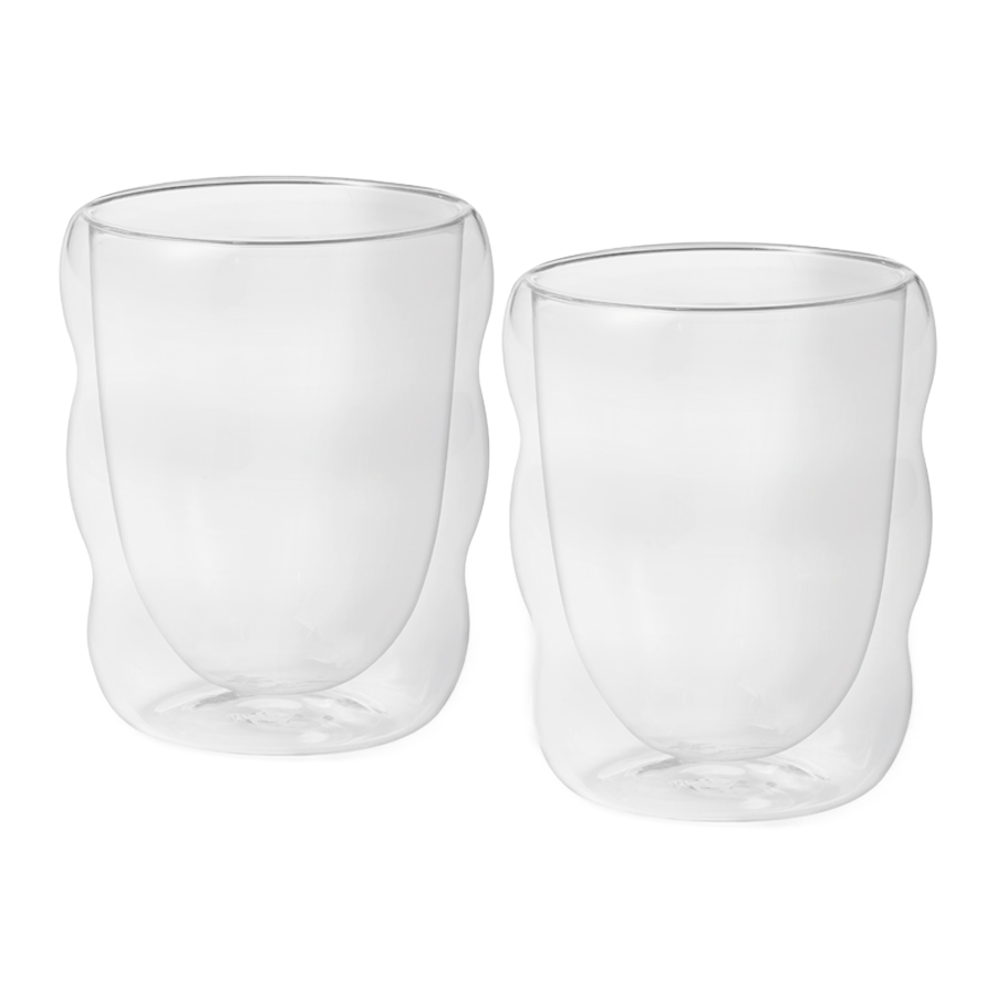 Verres à bulles à double paroi - Lot de 2