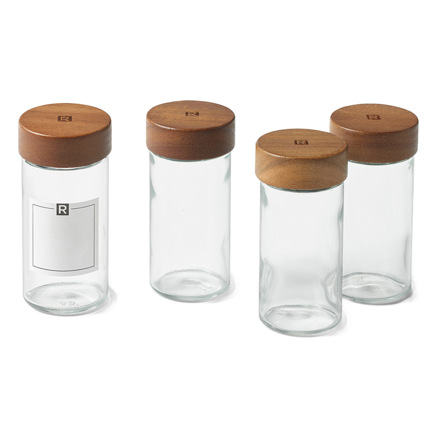Pots à épices en verre - Lot de 4