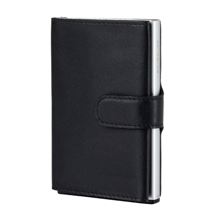 Portefeuille à glissière Alu Fit - Noir