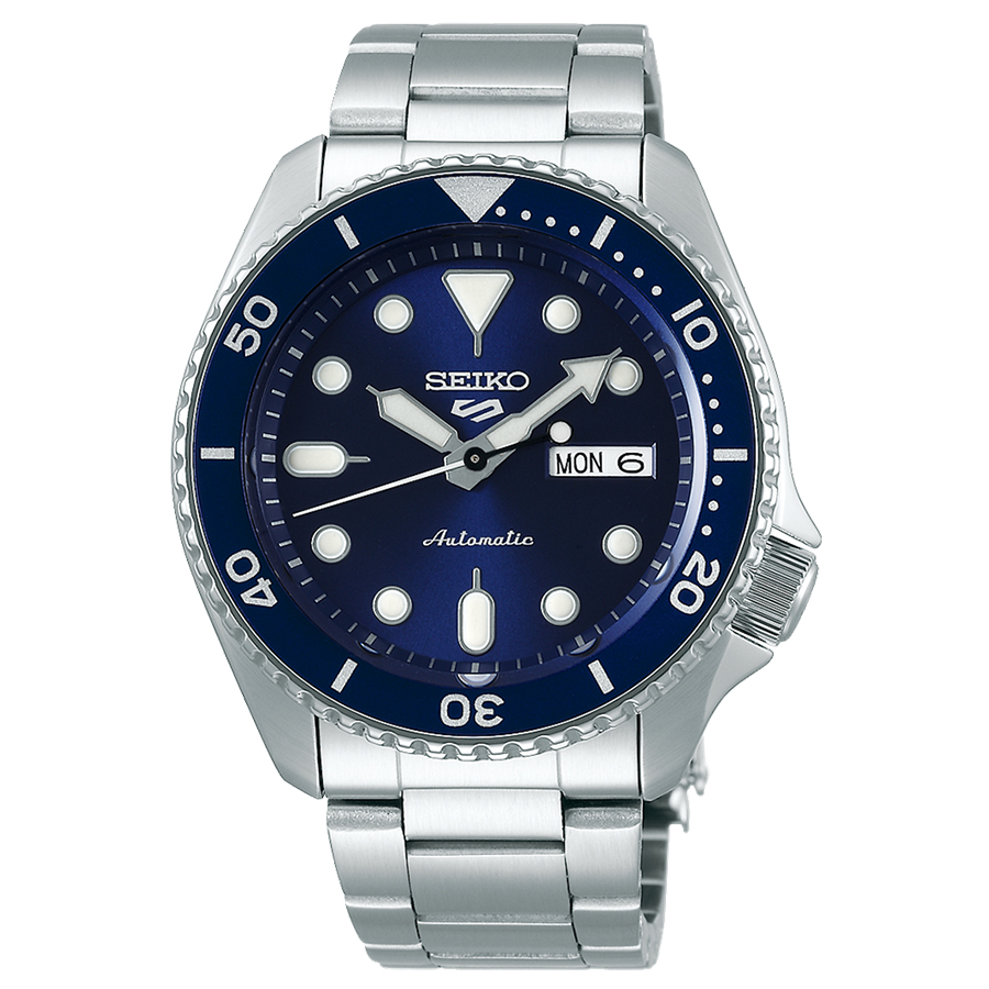 5 Sport Automatic Watch - Men's - Blue/Stainless Steel