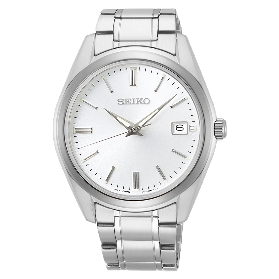 Sapphire Crystal and Quartz Watch - Men's - White/Stainless Steel