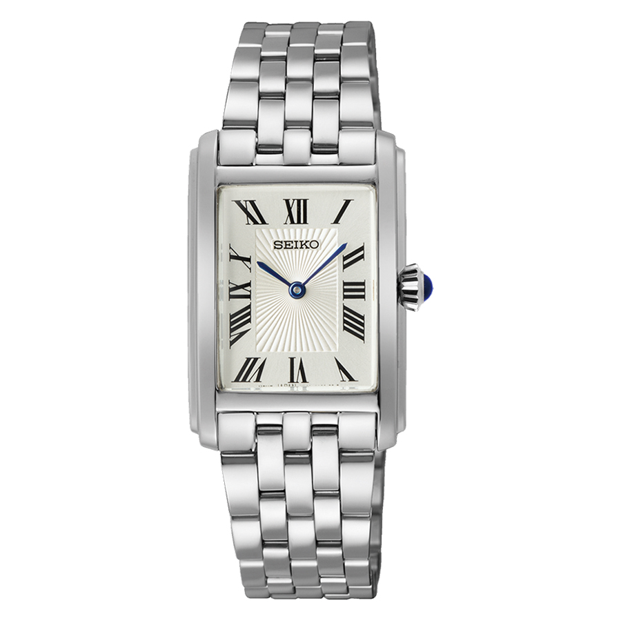 Montre cadran en quartz Tank - Femmes - Argent/acier inoxydable