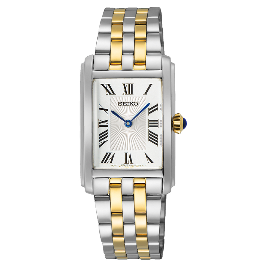 Montre à quartz 2 tons - Femmes - Acier inoxydable/or