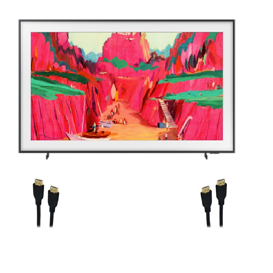 The Frame Pro 65 inch 4K UHD HDR Neo QLED Tizen Smart TV with 2 HDMI Cables