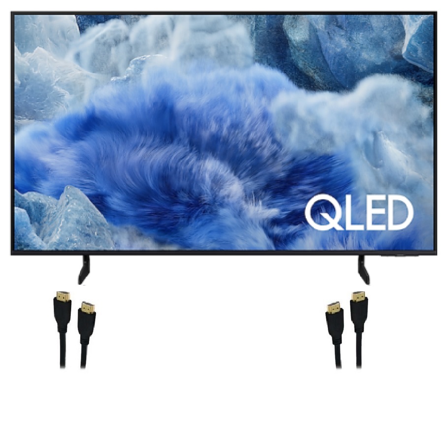 85 inch 4K UHD HDR QLED Tizen Smart TV with 2 HDMI Cables