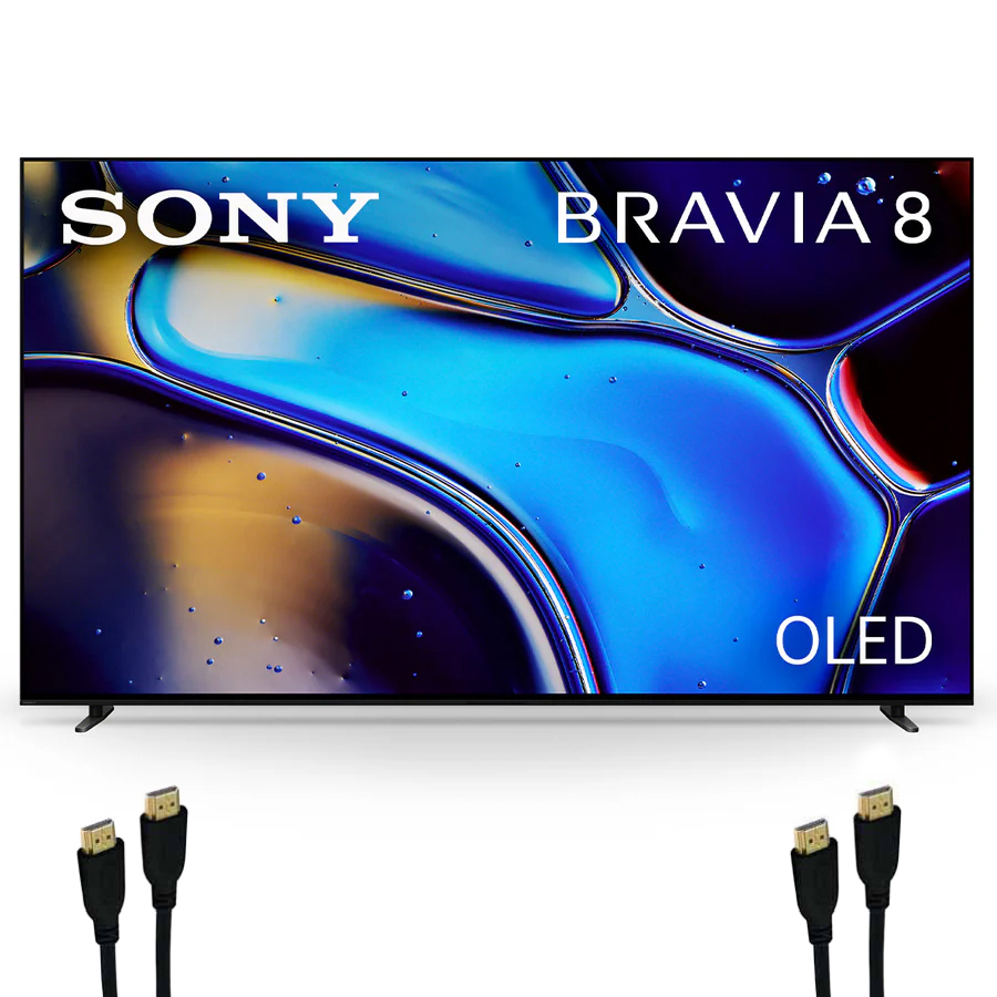 55 inch Bravia 8 XR Processor Mini LED 4K Ultra HDR High Dynamic Range Google Smart TV with 2 HDMI Cables