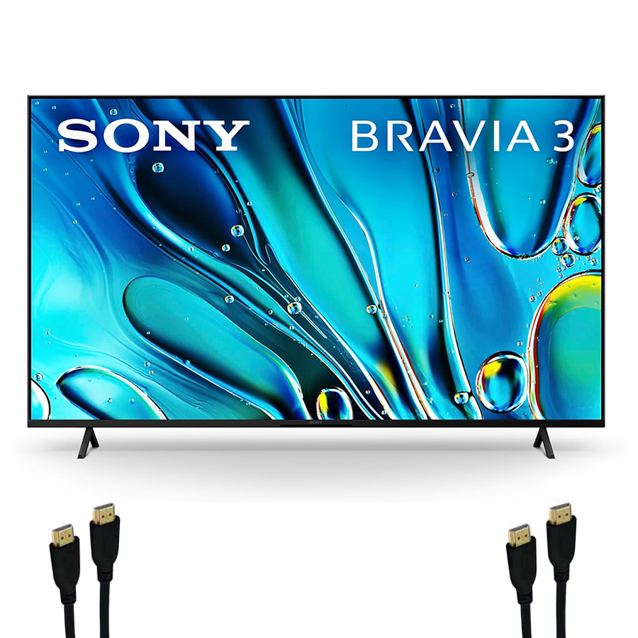 65 inch Bravia 3 LED 4K HDR Google Smart TV with 2 HDMI Cables