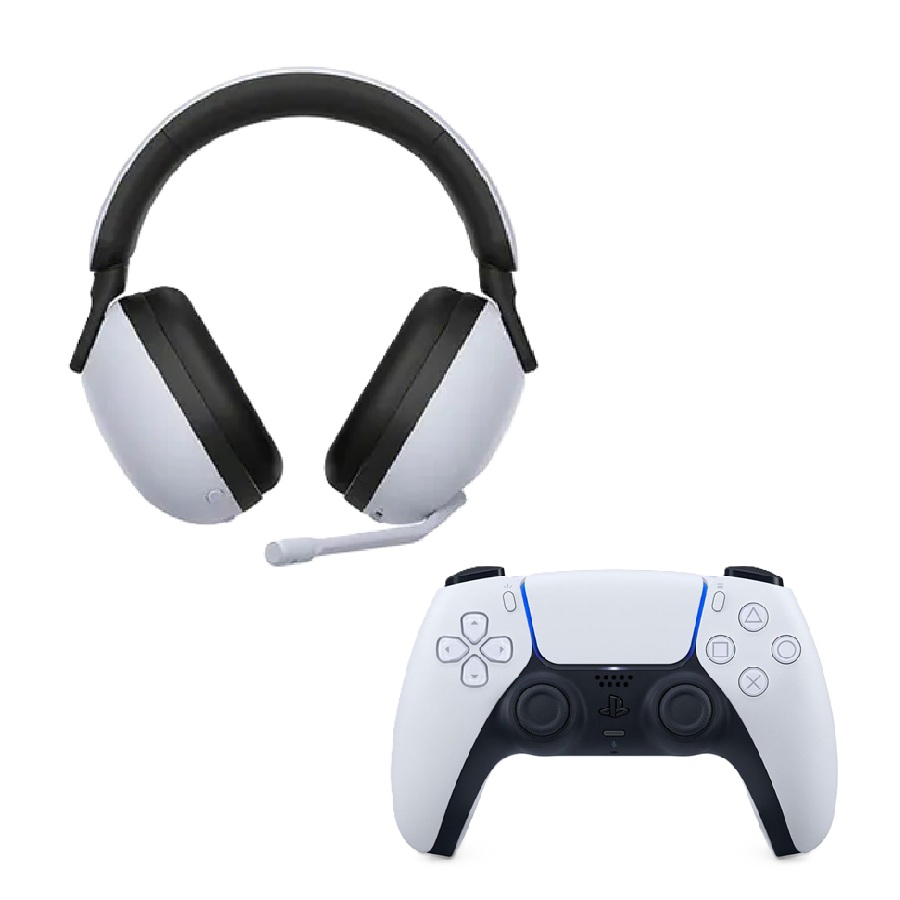 Wireless Over-Ear Gaming Headset and Handheld Controller Set