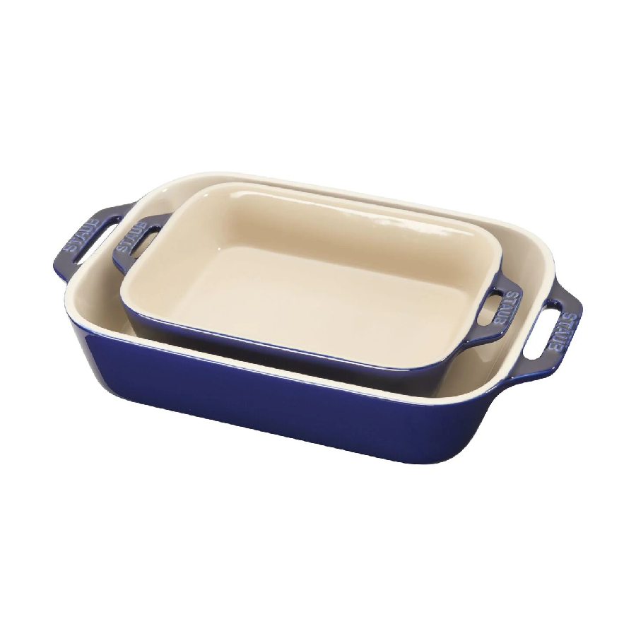 Staub Ceramic Ovenware set, 2 Piece - Blue
