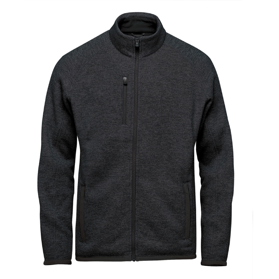 Veste en molleton intégral Avalante - Hommes - Noir Heather - Petit