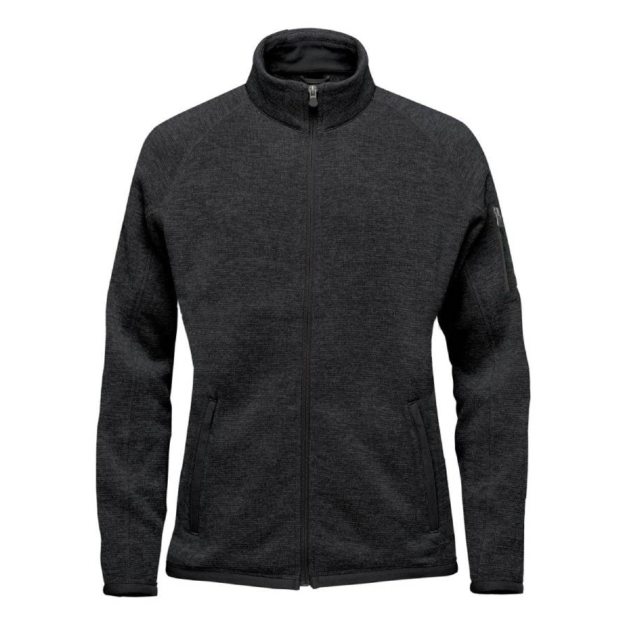 Veste en molleton intégral Avalante - Femmes - Noir Heather - Très grand