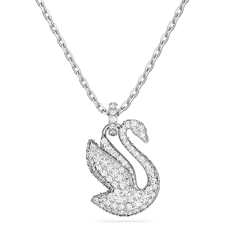 Pendentif Cygne Emblématique Swarovski - Moyen - Blanc