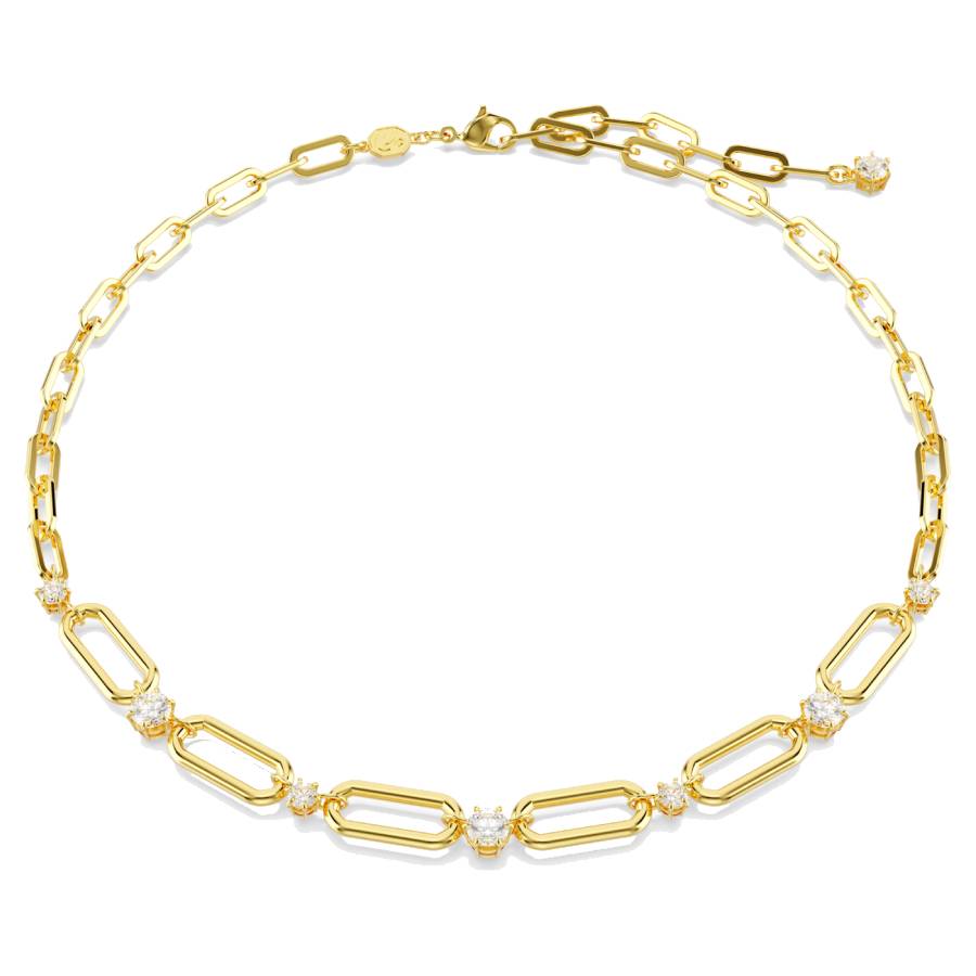 Constella White Stone Necklace - Gold-Tone Plated