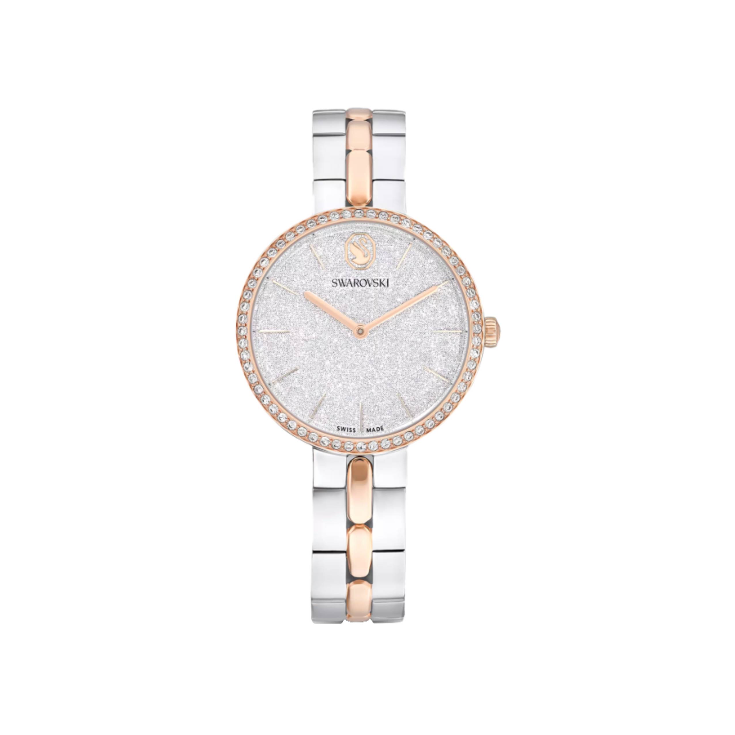 Cosmopolitan Pavé Index Watch - Women -  Silver/ Duo-Toned - 40mm
