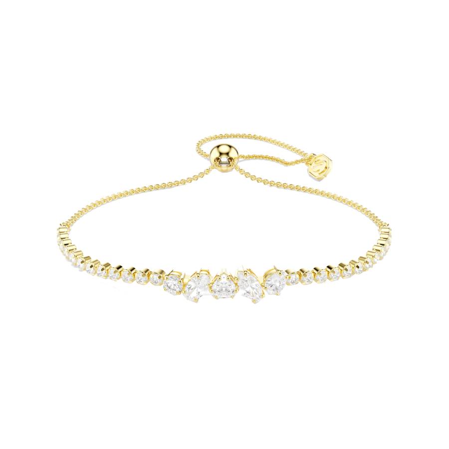 Mesmera Bracelet Mixed Cuts - White - 18K Gold