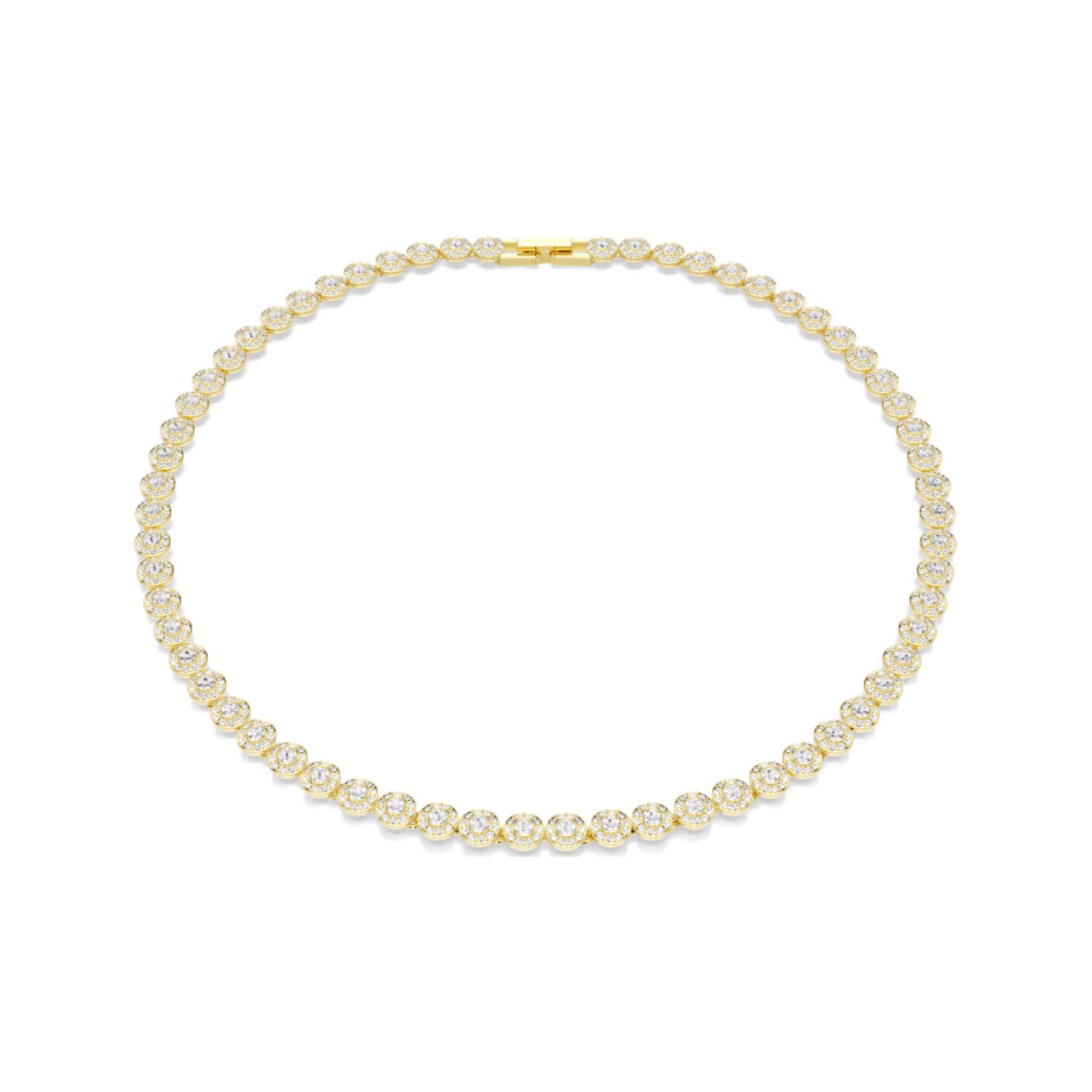 Una Angelic 18K Necklace - Round Gold Toned - Small