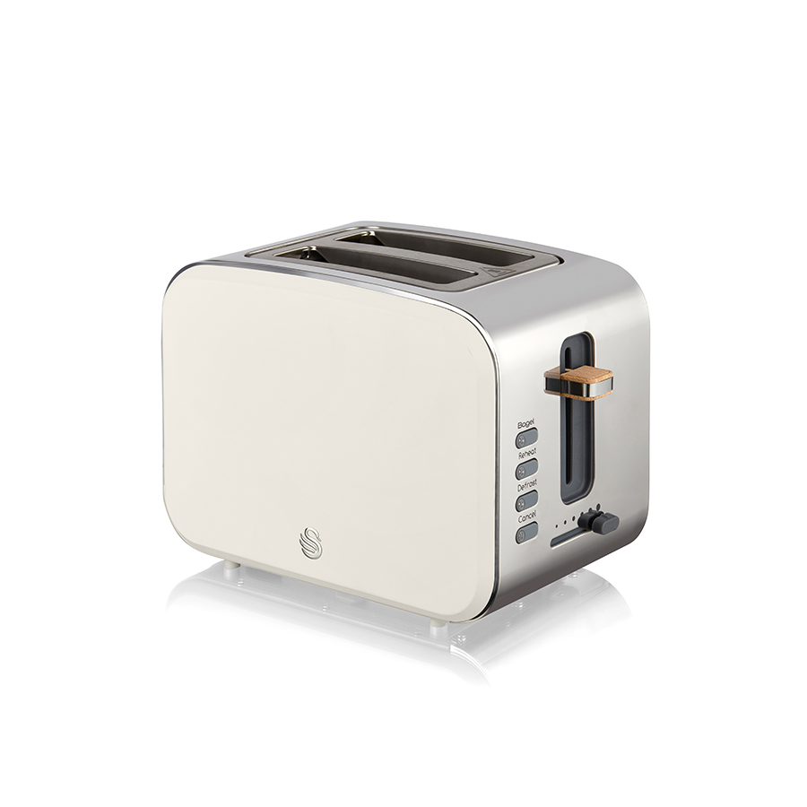Nordic Style Toaster - 2 Slice - White