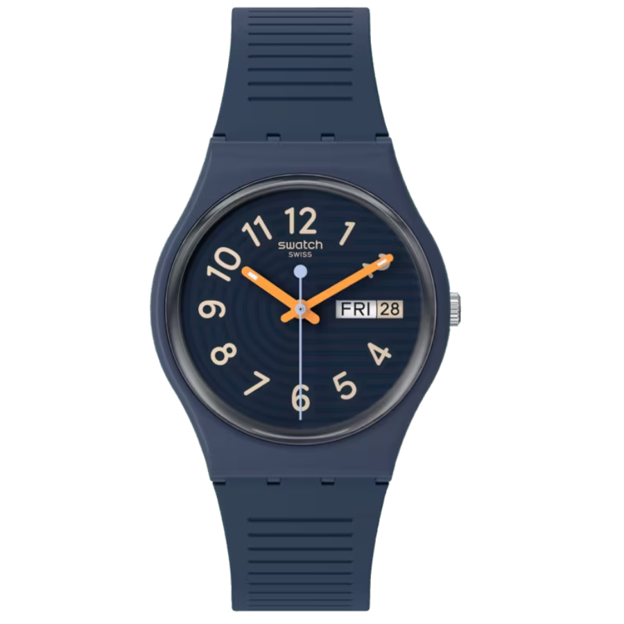 Montre Trendy Lines At Night - Unisexe - Marine - 34mm