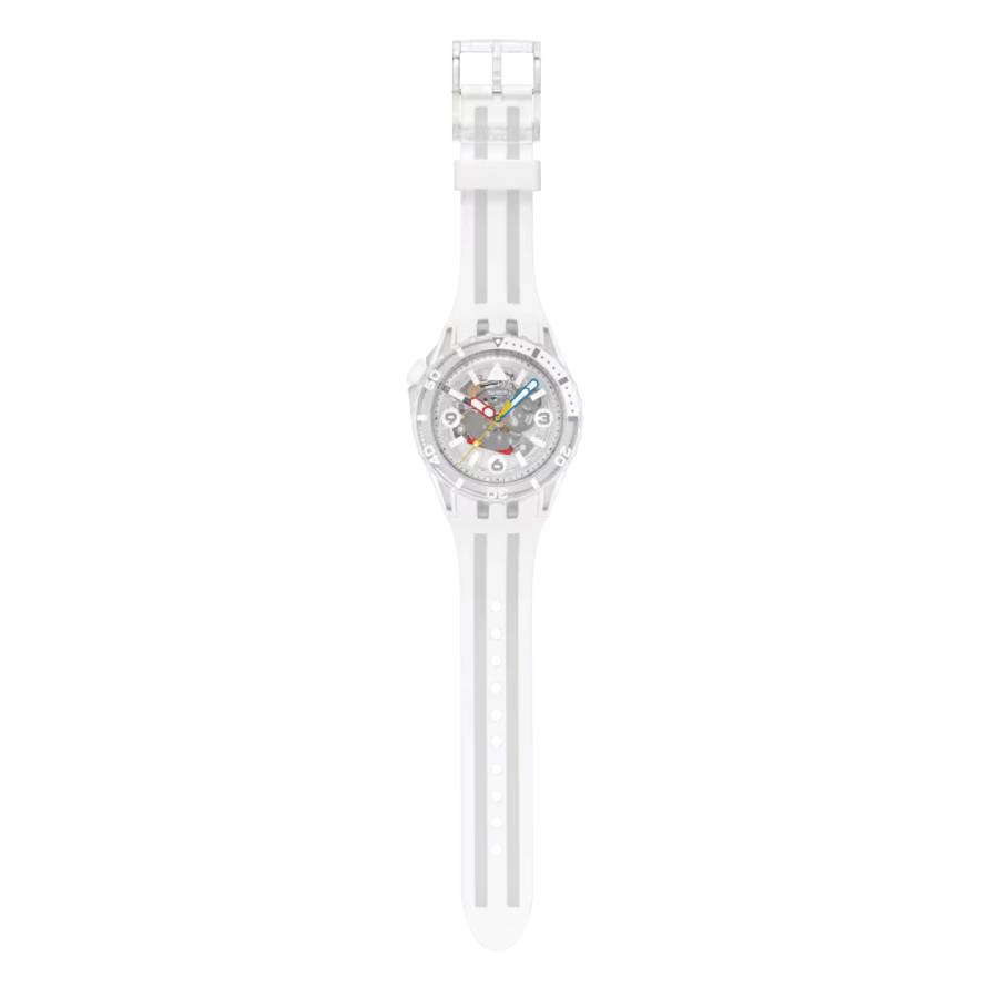 Aurelia Aurita Transparent Dial Watch - Unisex - White - 44mm