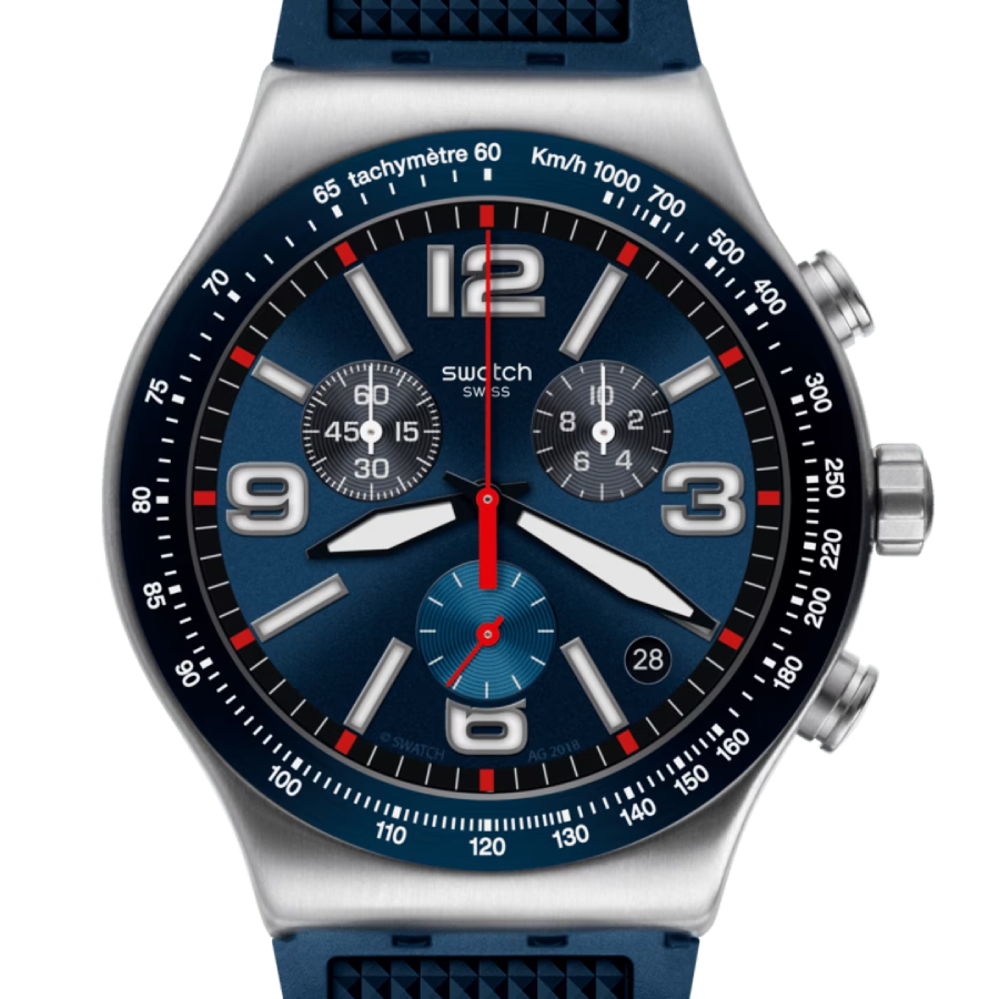 BLUE GRID - Unisexe - Noir - 43mm