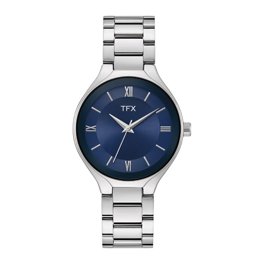 Classic Blue Index Dial Watch - Men - Blue/Stainless Steel - 38mm