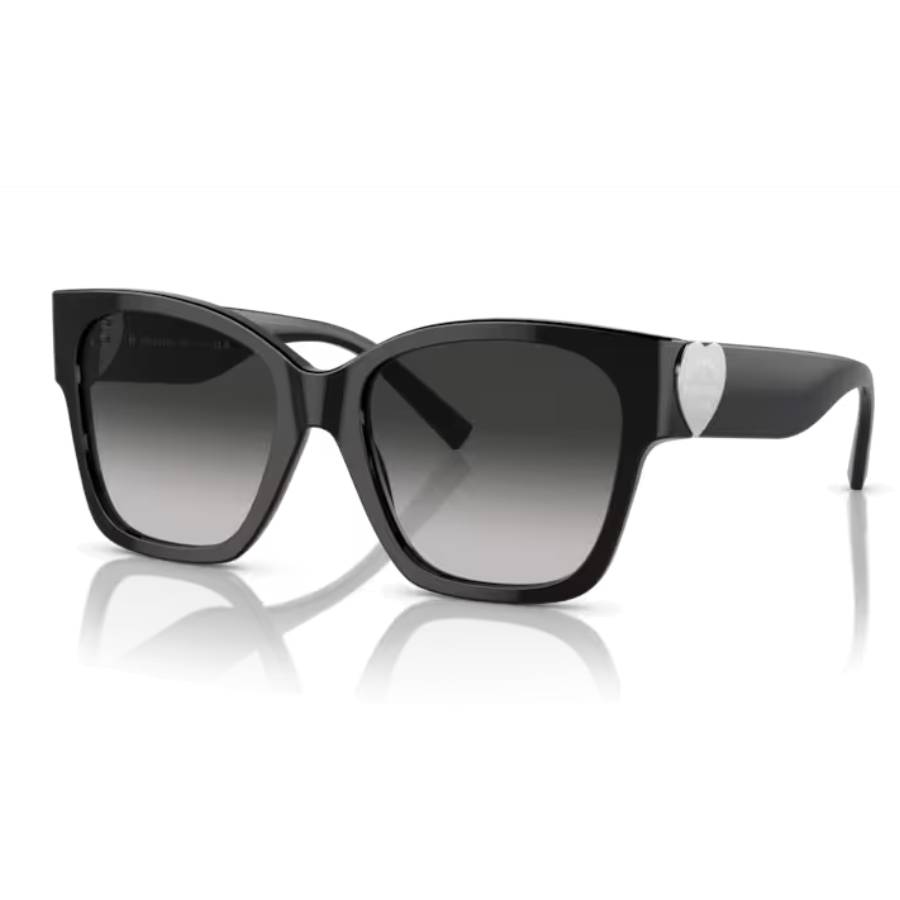 Lunettes de soleil carrées avec plaque en forme de cœur Return to Tiffany - Femmes - Noir