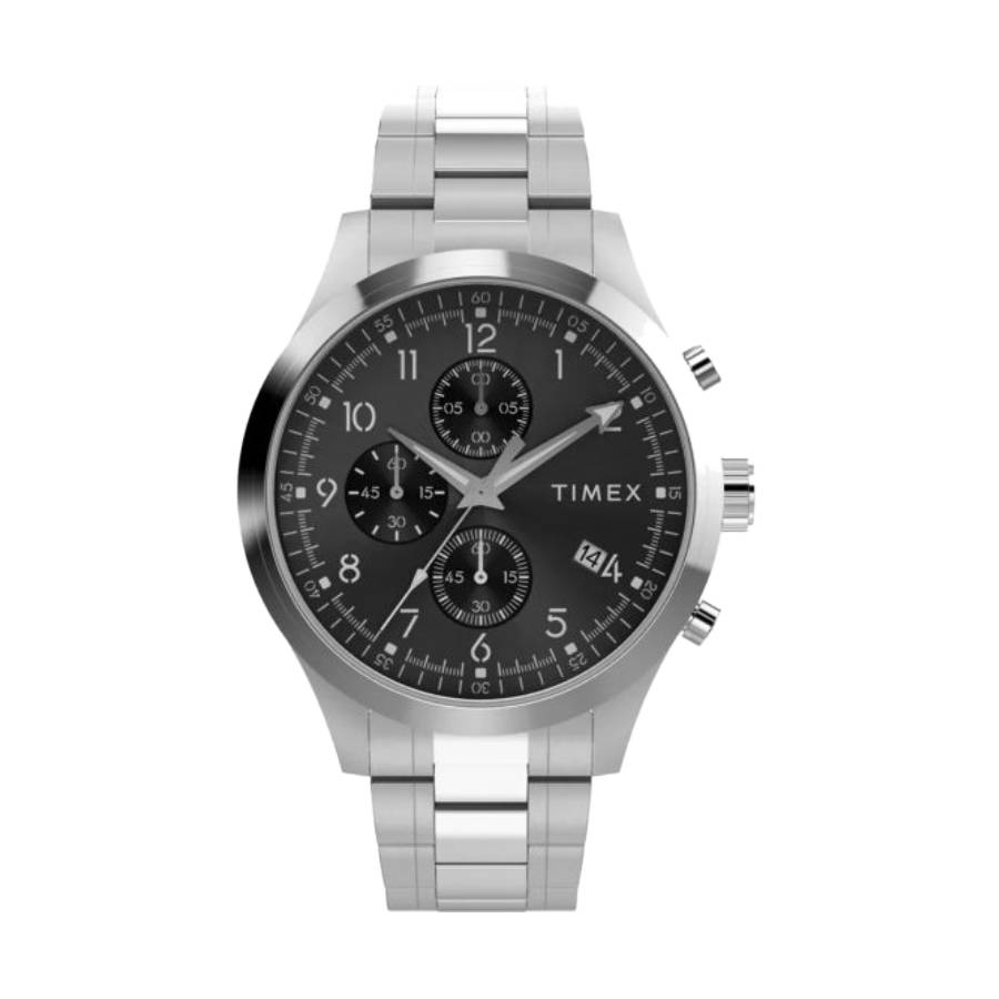 Weston Chronograph Stainless Steel Bracelet Watch - 43mm