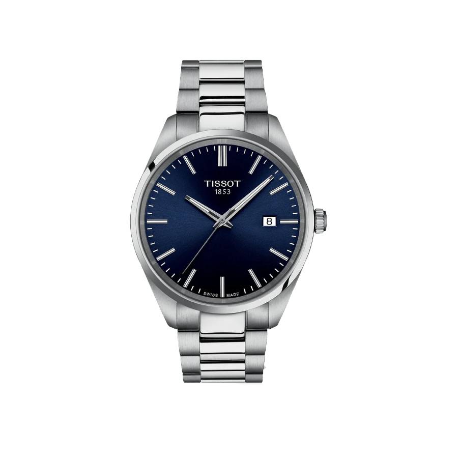 PR 100 Quartz Index Date Watch - Men - Blue/Stainless Steel - 40mm