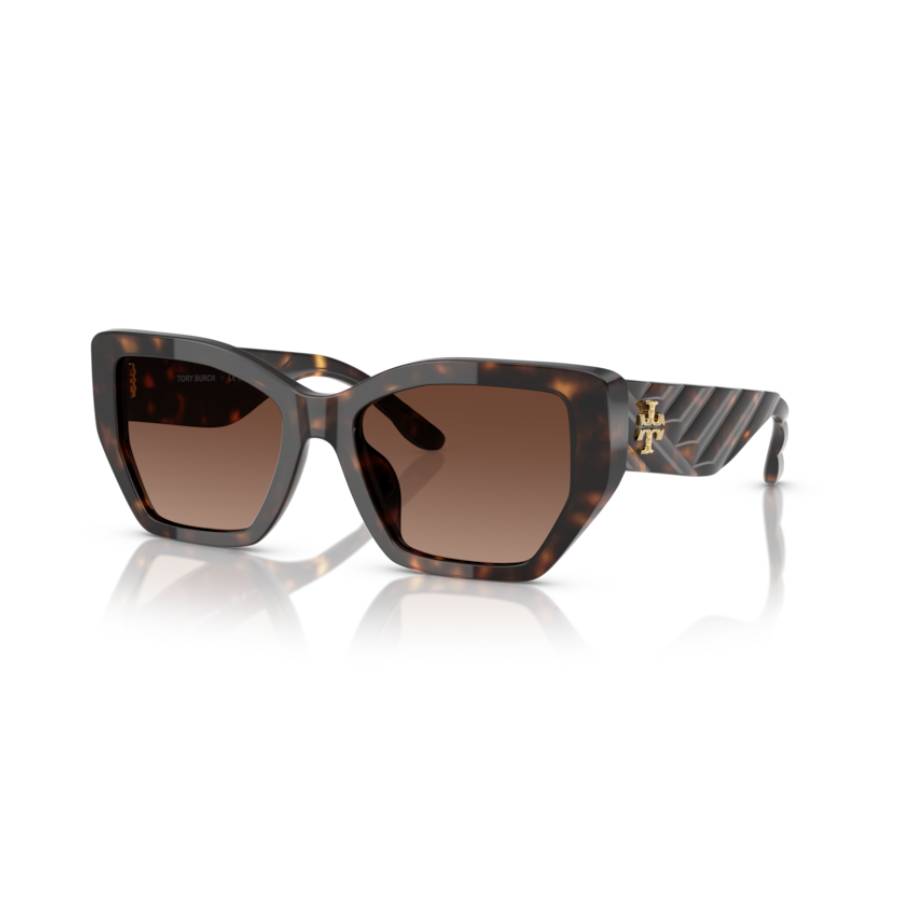 Polarized Irregular Sunglasses - Women - Dark Tortoise