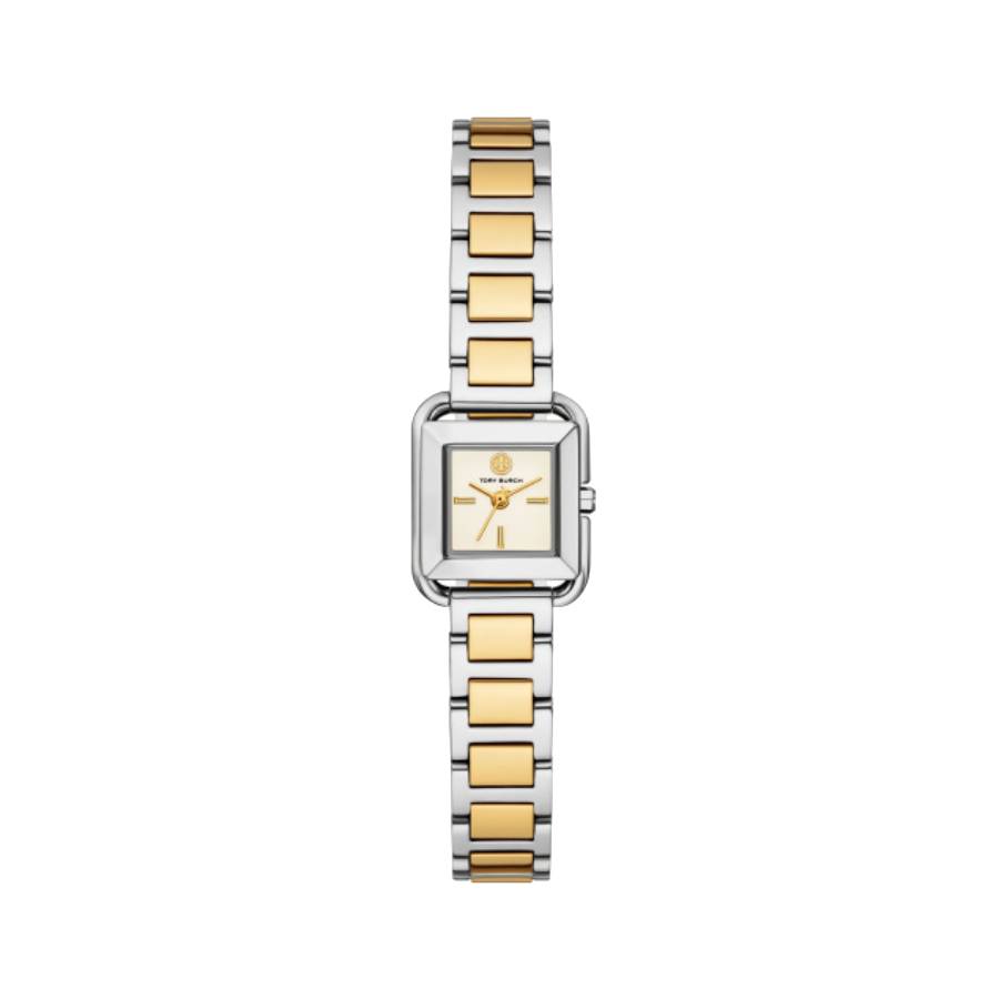 Kira Square Small Cream Index Dial - Two Tone - 18mm